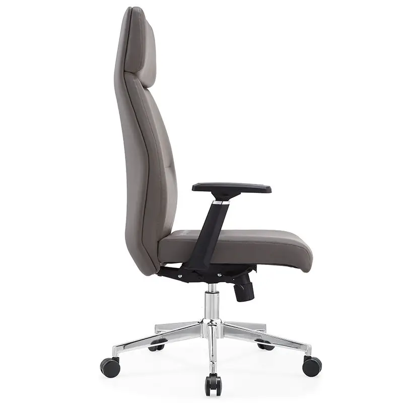 Fashionable High Quality Sophisticated High-Back Office-specific Ergonomic Lumbar Supportive Premium PU Leather Office Chair — image 3