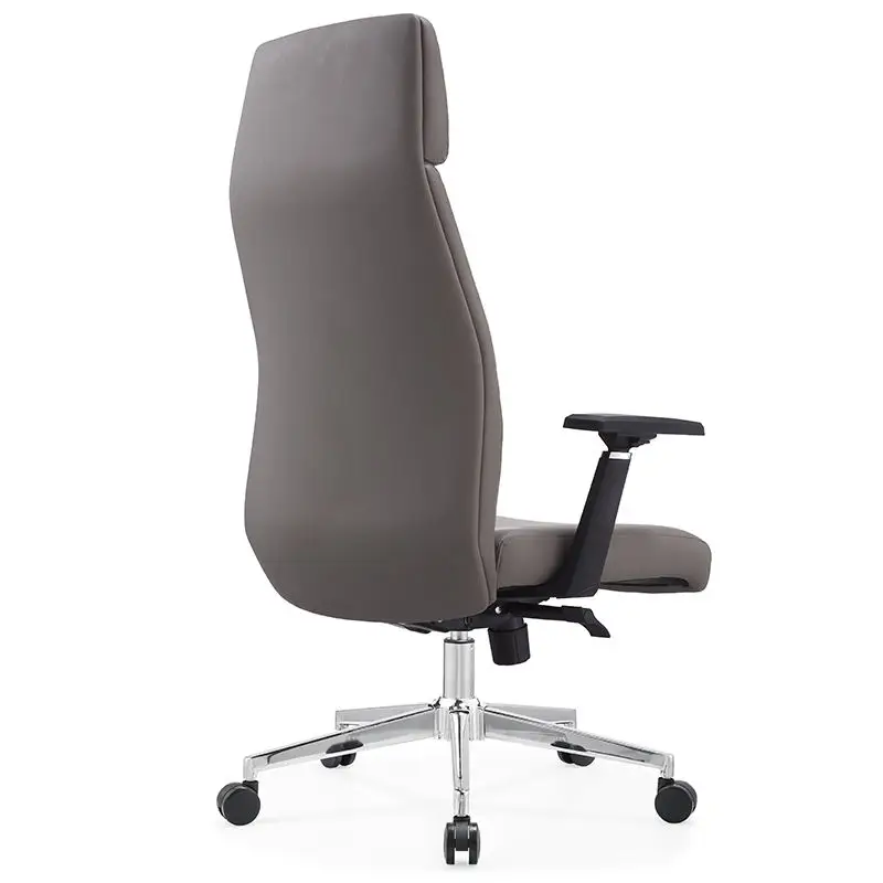 Fashionable High Quality Sophisticated High-Back Office-specific Ergonomic Lumbar Supportive Premium PU Leather Office Chair — image 4