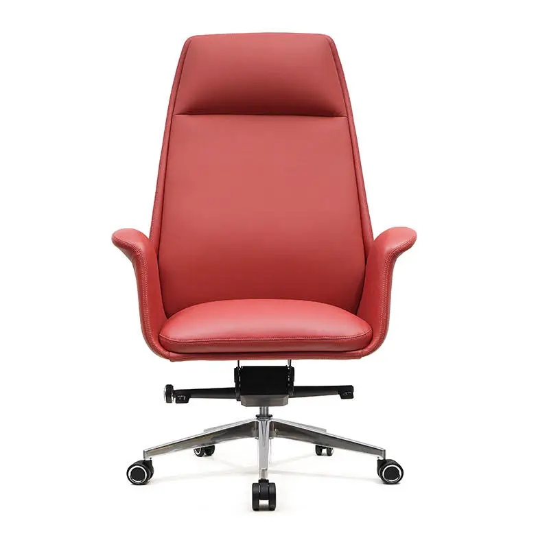 Y010A High Back Ergonomic Swivel Reclining Leather Height Adjustable Modern Office Chair for Hotel and Office Use — image 3