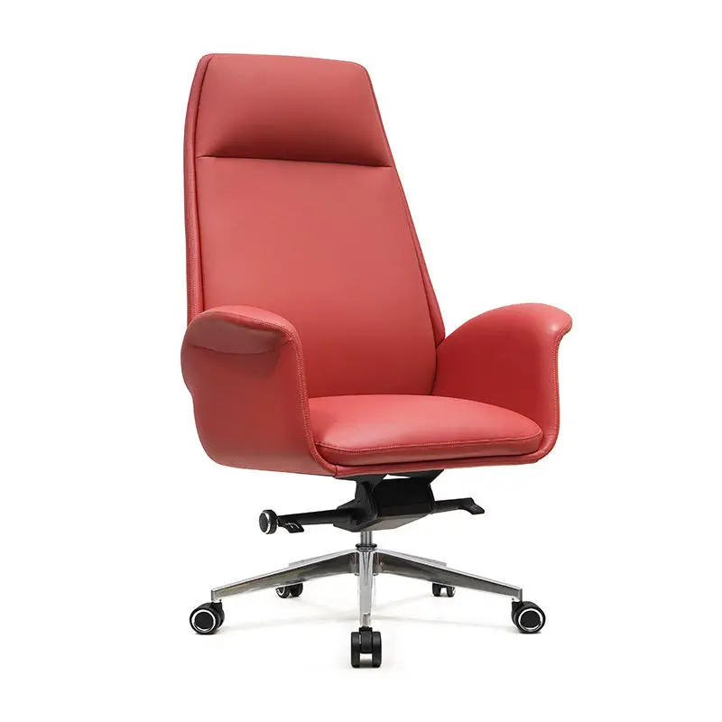 Y010A High Back Ergonomic Swivel Reclining Leather Height Adjustable Modern Office Chair for Hotel and Office Use — image 4