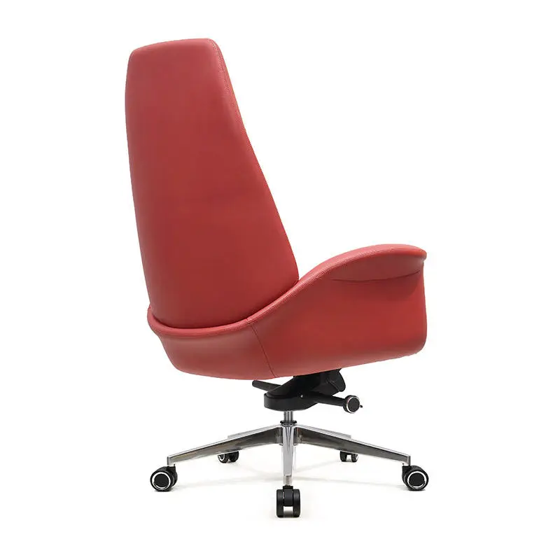 Y010A High Back Ergonomic Swivel Reclining Leather Height Adjustable Modern Office Chair for Hotel and Office Use — image 5