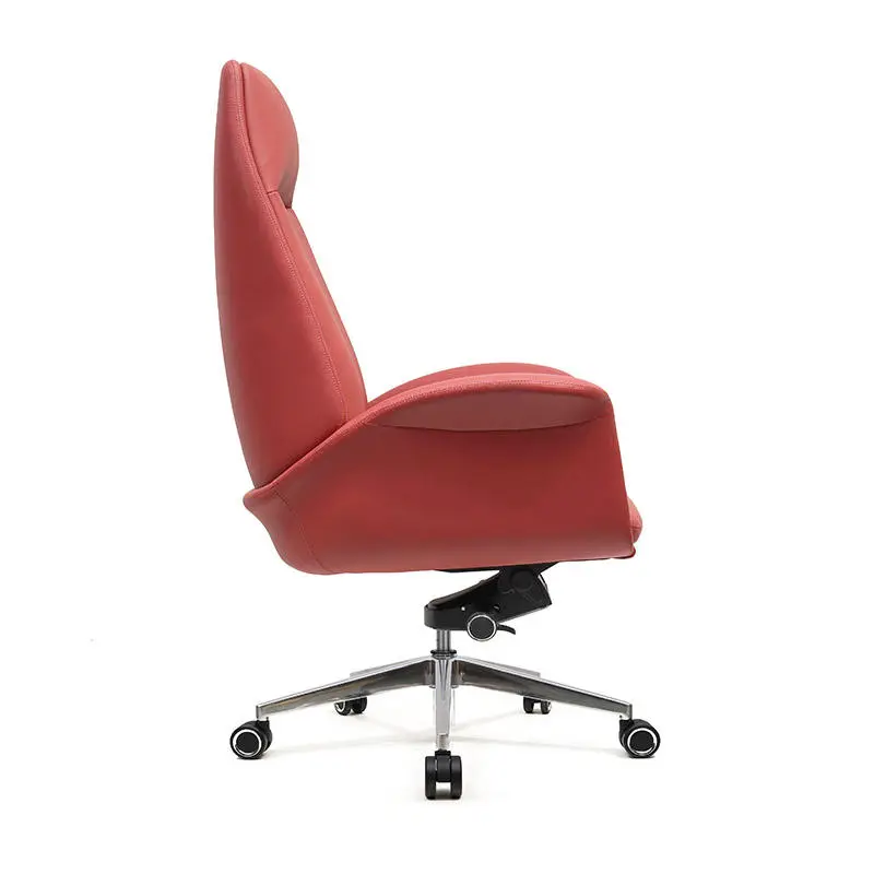 Y010A High Back Ergonomic Swivel Reclining Leather Height Adjustable Modern Office Chair for Hotel and Office Use — image 6