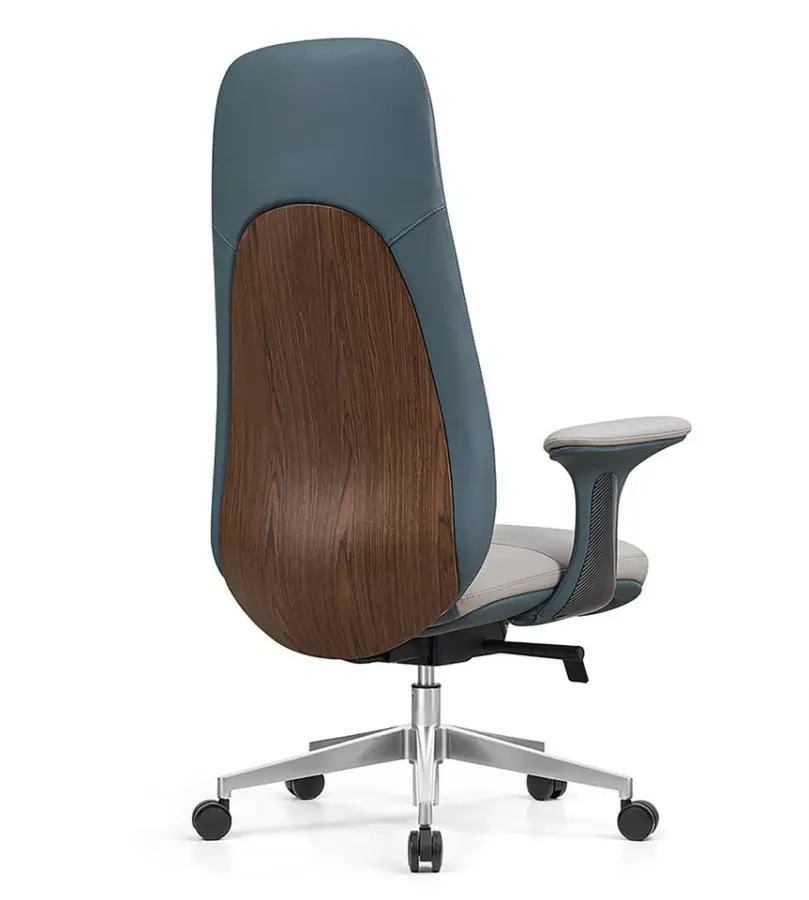 Luxury Executive Leather Office Chair Source Manufacturer Aluminum Base for Commercial Office Project Wholesale Supply — image 4