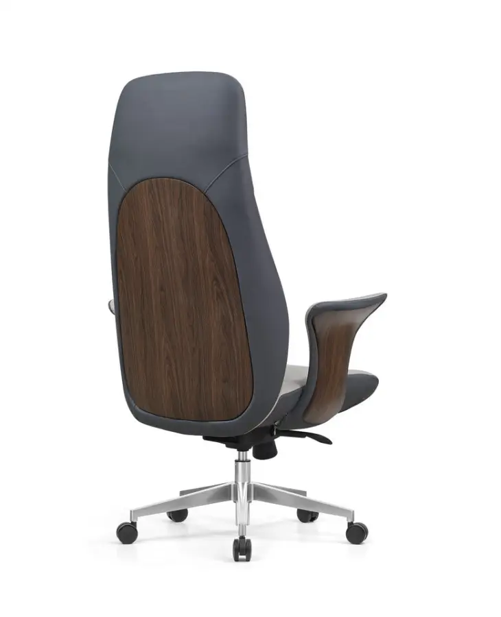 Luxury Ergonomic High Back Executive Office Chair PU Leather Upholstery Excellent Finishing — view 4