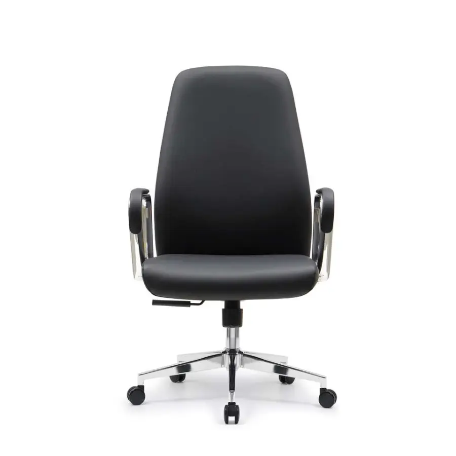 Y021B High Back Ergonomic Swivel Reclining Leather Height Adjustable Modern Office Chair for Hotel and Office Use — image 2