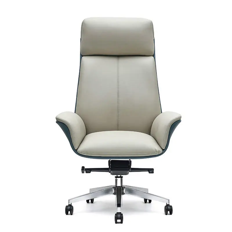 Y020A High Back Ergonomic Swivel Reclining Leather Height Adjustable Modern Office Chair for Hotel and Office Use — image 2