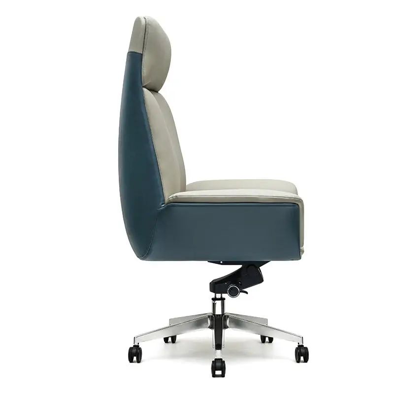 Y020A High Back Ergonomic Swivel Reclining Leather Height Adjustable Modern Office Chair for Hotel and Office Use — image 3