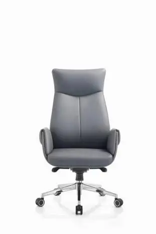 Heavy Duty PU Leather Executive Office Chair with Extra Wide Seat, Durable Metal Base Swivel Manager Chair — image 3