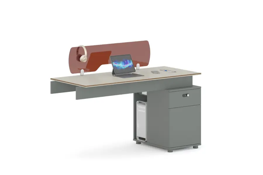 Minimalist Open Plan Workstation, Multi-Person Staff Work Table, Smooth Waterproof Desktop, Easy to Clean & Maintain — image 3