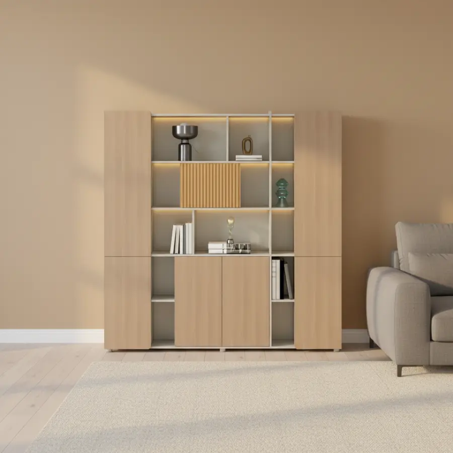 Office Cabinet PVC Frame Contemporary Modern Design Rust Scratch Resistant Box Drawer Storage 3-Year Warranty Commercial Office — image 2