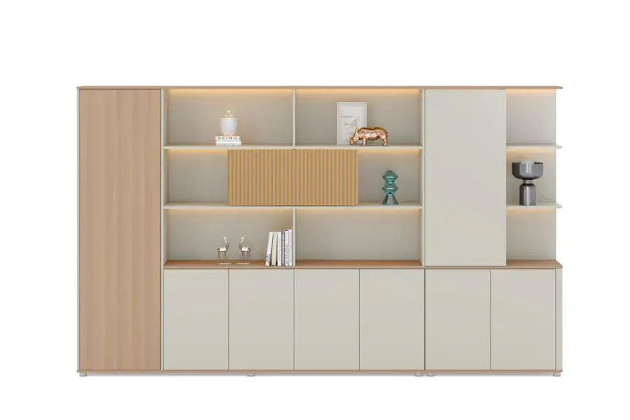 Executive Commercial Office Cabinet PVC Frame Contemporary Modern Design Rust Scratch Resistant Box Drawer Storage Tabletop — image 4