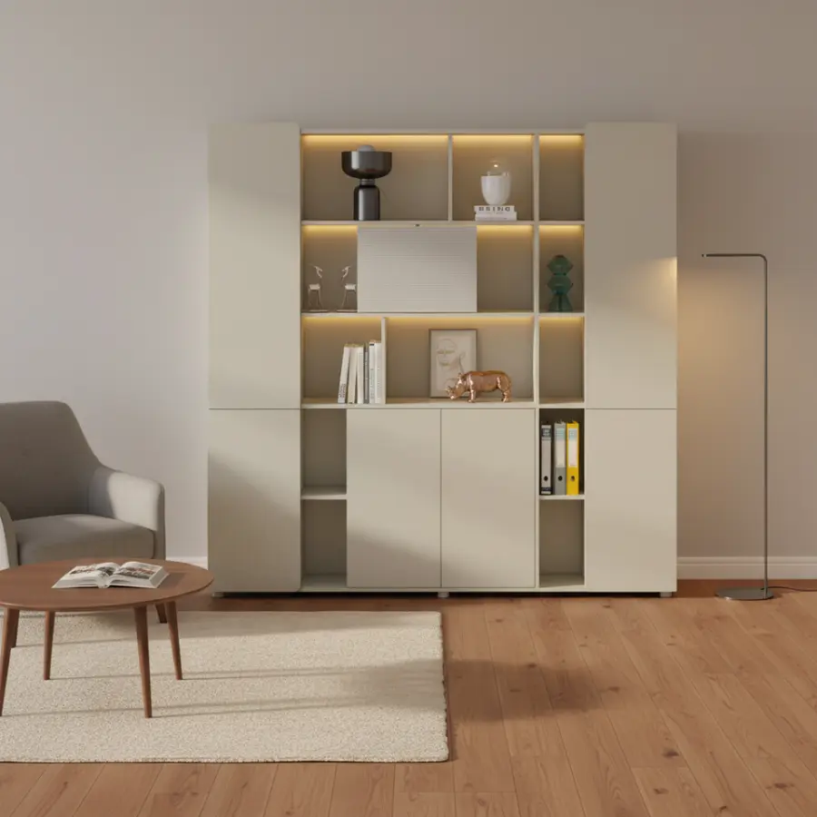 Luxury Office Cabinet PVC Frame Contemporary Modern Design Rust Scratch Resistant Box Drawer Storage 3-Year Executive De — view 1