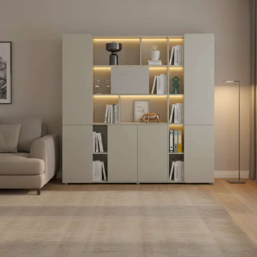 Luxury Office Cabinet PVC Frame Contemporary Modern Design Rust Scratch Resistant Box Drawer Storage 3-Year Executive De — view 2