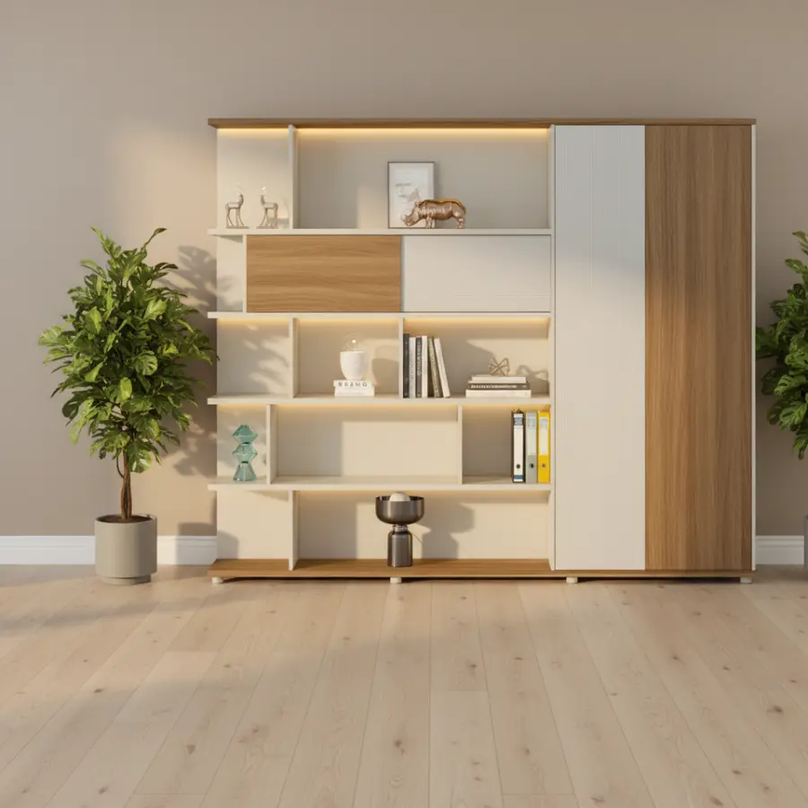 Luxury Commercial Office Cabinet PVC Frame Contemporary Modern Design Rust Scratch Resistant Box Drawer Storage 3-Year Warranty — image 3