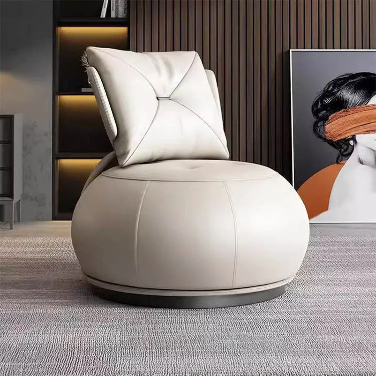 Liyu Italian High End Premium Leisure Sofa Chair with Modular Design PU Leather Luxury for Living Room Hotel & Outdoor Use — image 3