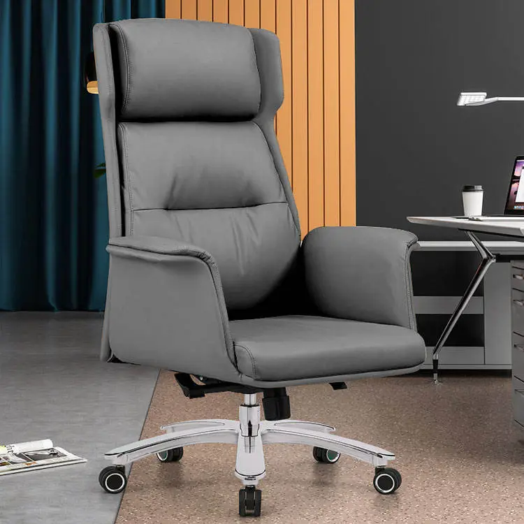 Liyu Furniture Italian Style Design High Back Boss Swivel Revolving CEO Leather Chair Ergonomic Office Chair — view 1
