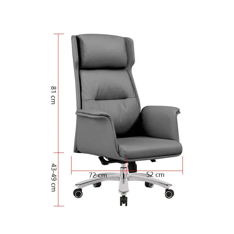 Liyu Furniture Italian Style Design High Back Boss Swivel Revolving CEO Leather Chair Ergonomic Office Chair — image 7