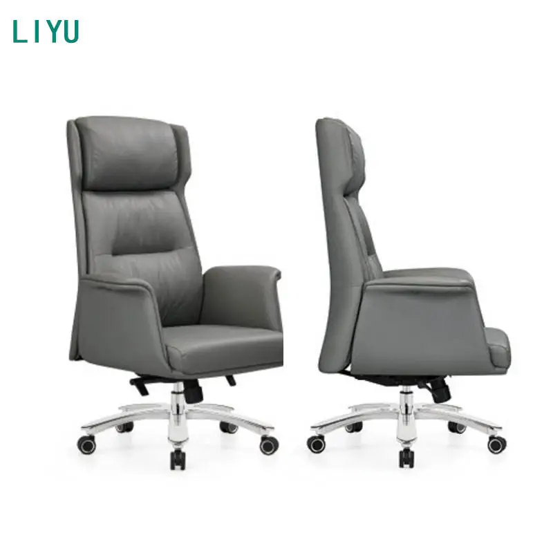 Liyu Manager Adjustable Modern Chairs Comfortable Cheap Furniture Swivel boss Luxury Executive Ergonomic Leather Office — view 1