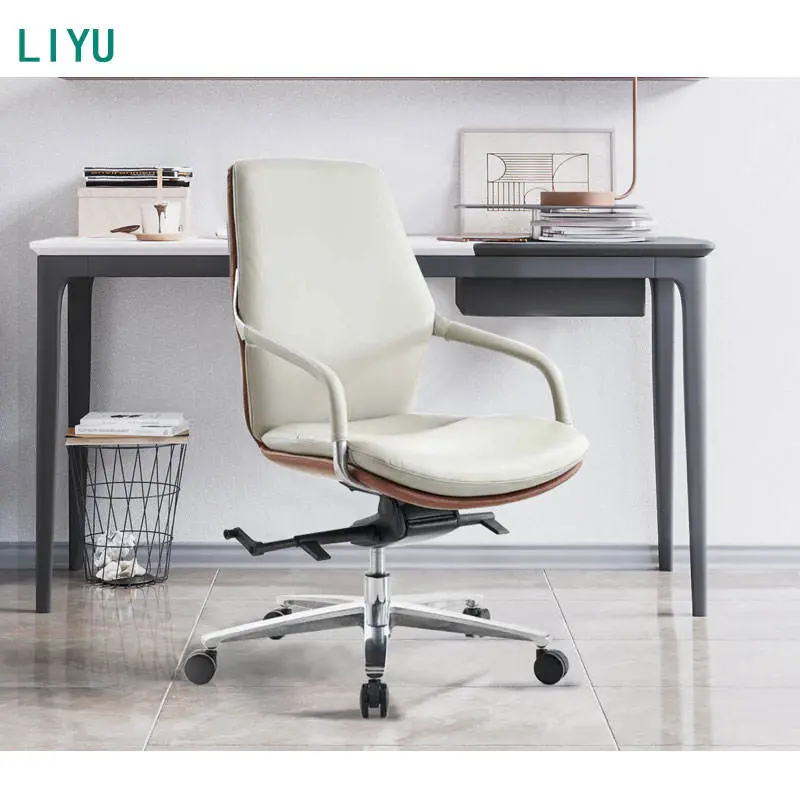 Liyu New Arrival Ergonomic Office Chair Contemporary Design Style Swivel Staff Mesh Furniture for Desk Table — image 3