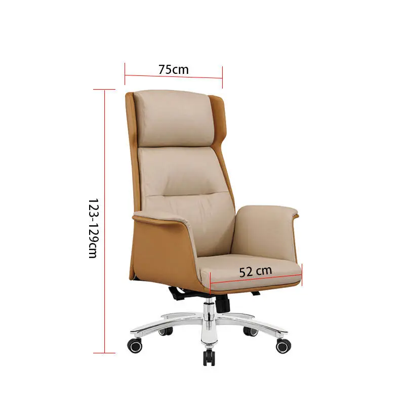 Liyu Manager Adjustable Modern Chairs Comfortable Cheap Furniture Swivel boss Luxury Executive Ergonomic Leather Office Chair — image 7
