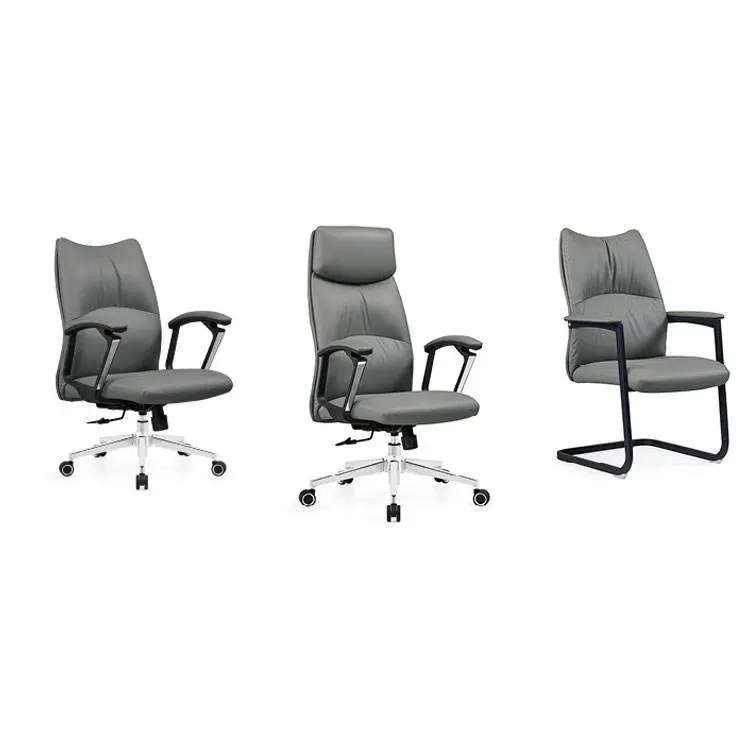 Liyu Furniture Luxury High Back Executive Recliner Swivel Chair Modern CEO Office Chair Genuine Synthetic Leather for Bi — view 1