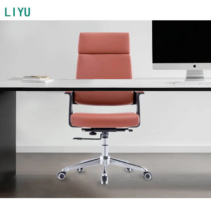 Liyu Furniture Executive Breathable Mesh Adjustable Ergonomic Office Swivel Chair Fixed Armrest Contemporary Design Cheap Price — image 4