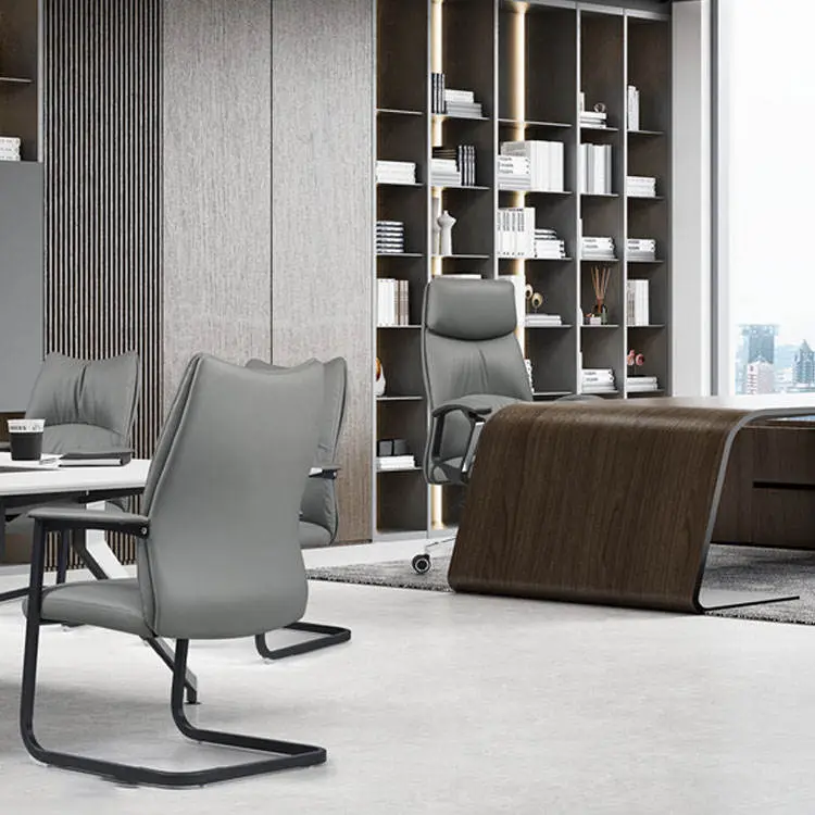 Liyu Furniture Luxury High Back Executive Recliner Swivel Chair Modern CEO Office Chair Genuine Synthetic Leather for Big Boss — image 3