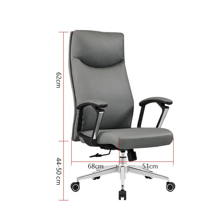Liyu Furniture Luxury High Back Executive Recliner Swivel Chair Modern CEO Office Chair Genuine Synthetic Leather for Big Boss — image 6