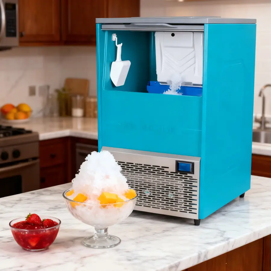High Capacity Commercial Granular Ice Maker Machine Operation Fast Granular Ice Making Machine For Meat Fish — view 1