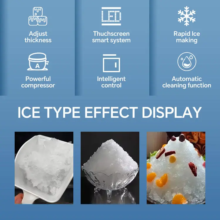 High Capacity Commercial Granular Ice Maker Machine Operation Fast Granular Ice Making Machine For Meat Fish — image 7
