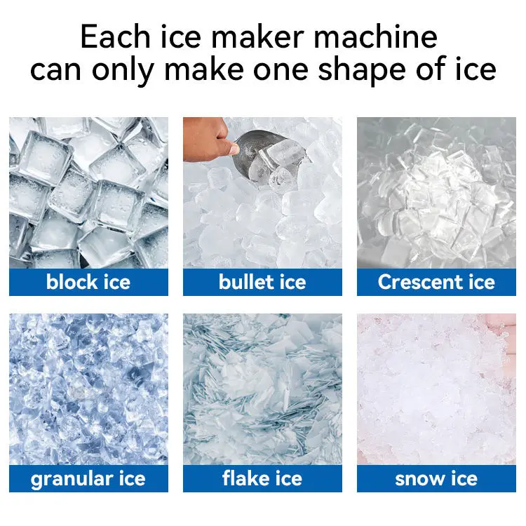 CE ETL Cube Ice Making Machine 450kg/24h Ice Maker Machine Commercial for Business Kitchen Restaurant Refrigeration Equipment — image 7
