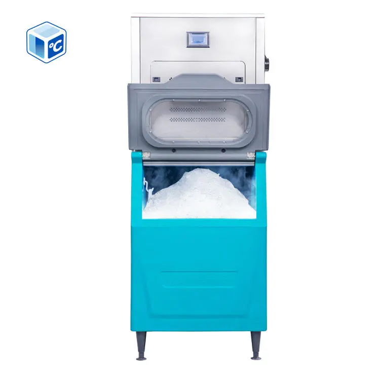 Automatic Granular Ice Making Machine Ice Capacity 2200p1000kg 24h 1ton Stainless Steel Commercial Ice Maker Machine ForBusiness — image 5