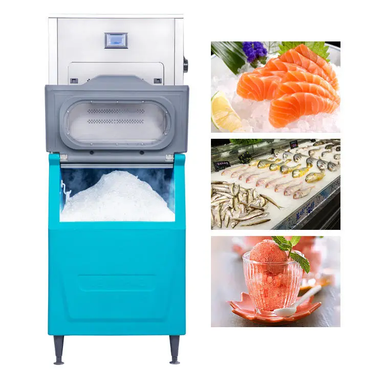 Automatic Granular Ice Making Machine Ice Capacity 2200p1000kg 24h 1ton Stainless Steel Commercial Ice Maker Machine ForBusiness — image 7