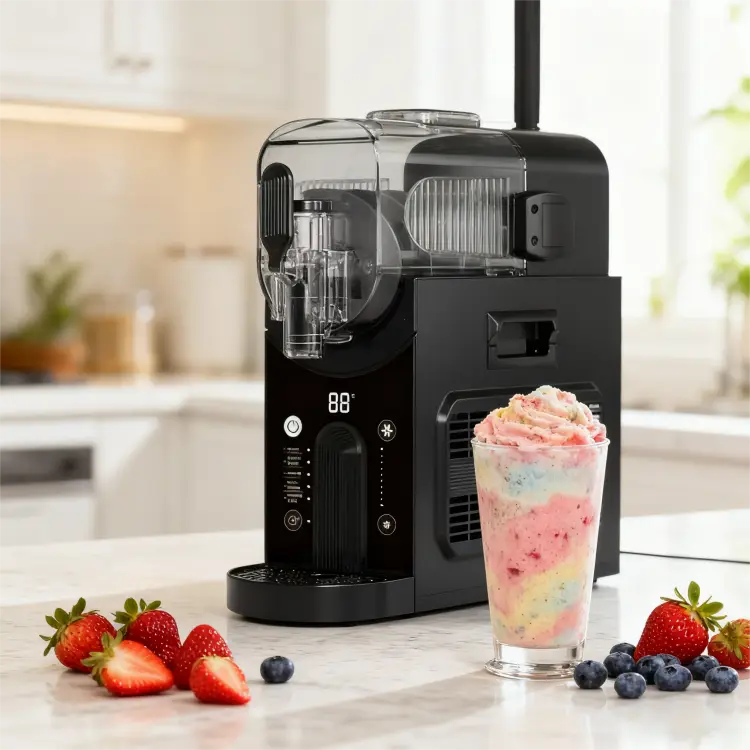 ETL CE High Quality Portable Abs Ice Maker Machine Home Black Slush Ice Machine Ice Shaver Machine Snow For Ice Juicer D — view 1