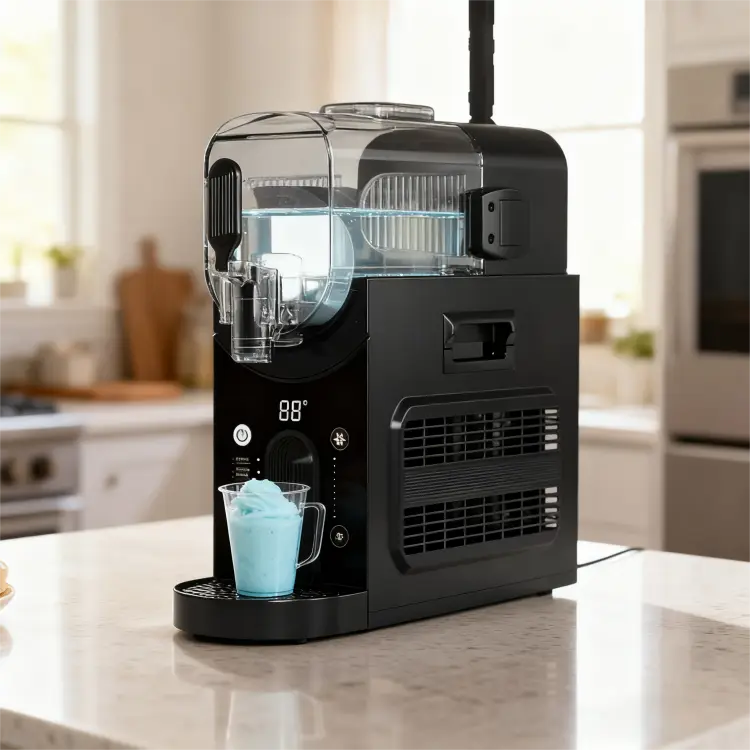 ETL CE High Quality Portable Abs Ice Maker Machine Home Black Slush Ice Machine Ice Shaver Machine Snow For Ice Juicer Drink — image 3