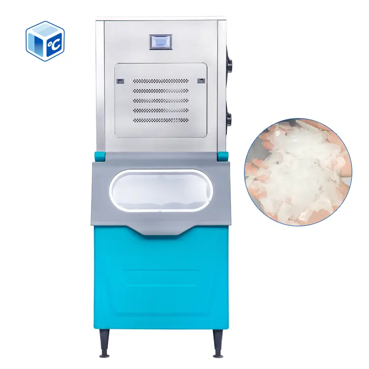 Customize Ice Flake Machine Stainless Steel 500kg Storage Snow Flakes Ice Maker Machine With Custom Logo — view 1