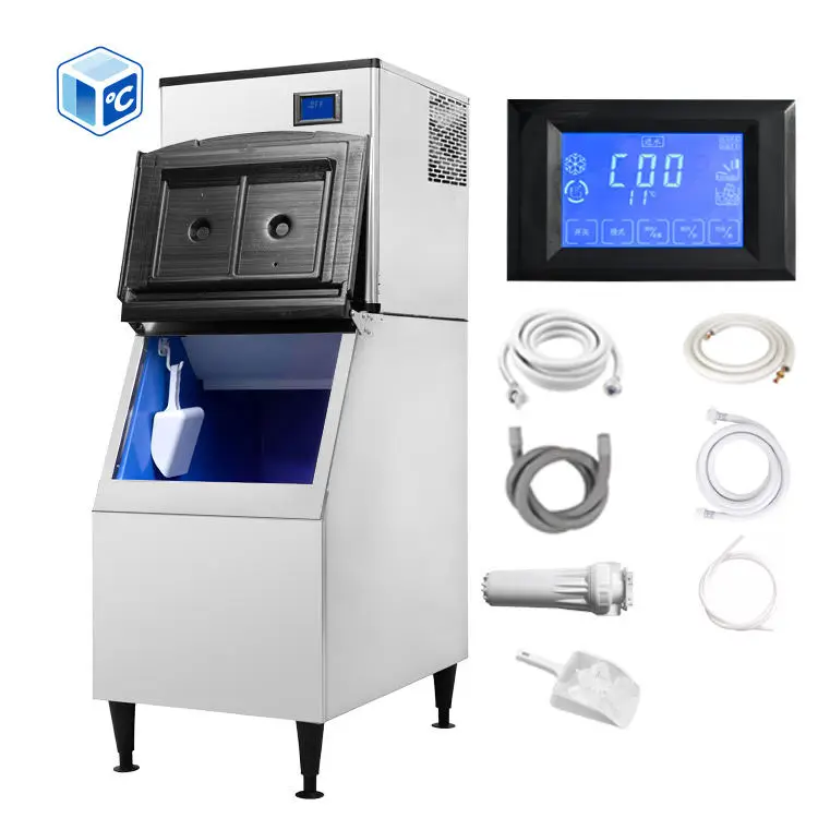 Energy Conservation Restaurant Equipment Kitchen 450kg/24h Big Storage Capacity Commercial Ice Making Machine For Business — image 3