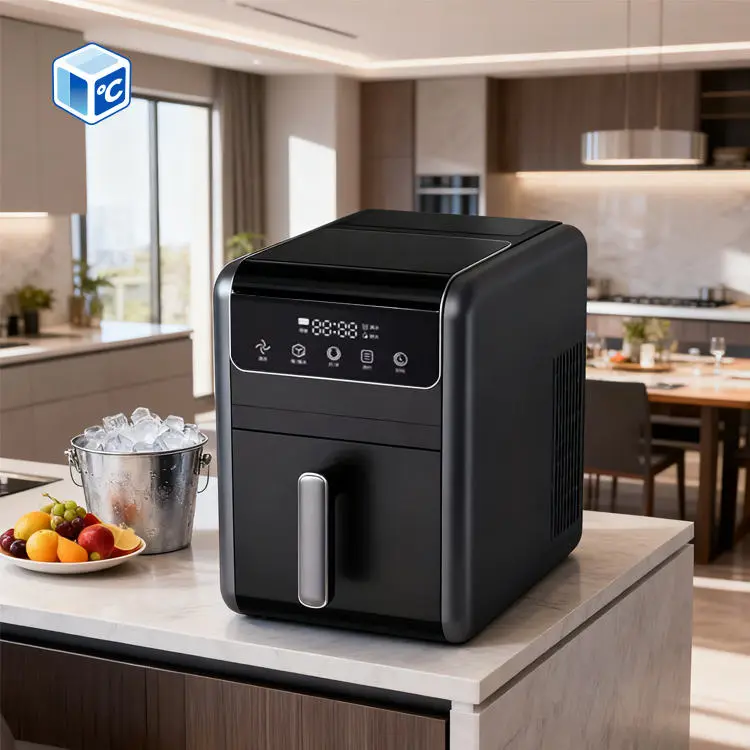 Portable Electric Countertop Ice Maker Black Bullet Ice Home Machine Makes 9 Ice Cubes 6 Mins 26lbs/24h With ETL CE — image 3