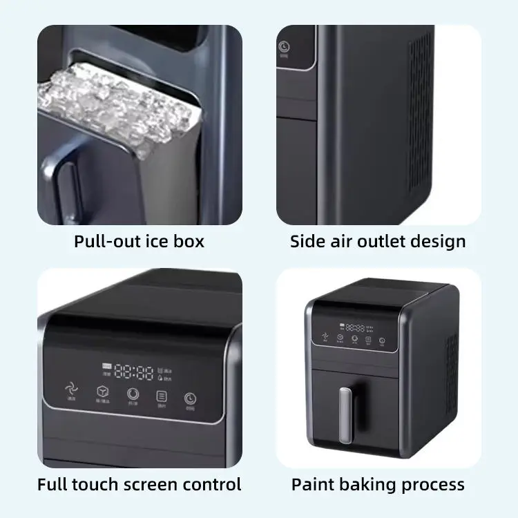 Portable Electric Countertop Ice Maker Black Bullet Ice Home Machine Makes 9 Ice Cubes 6 Mins 26lbs/24h With ETL CE — image 7