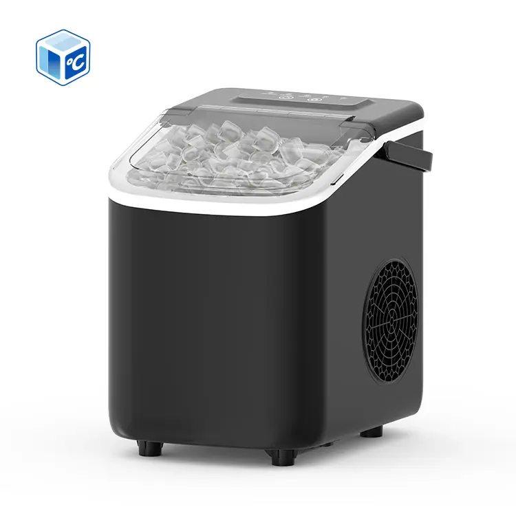 Energy Saving Home Ice Maker Pp White Capacity 10kg 24h Ice Making Time 7-8min Clear Bullet Ice Cube Making Machine For — view 3