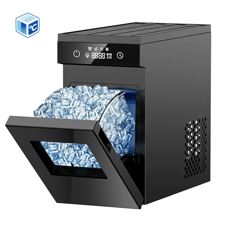 Portable Electric Counter Top Nugget Ice Maker 20kg Day Stainless Steel Construction Nugget Ice Maker Machine for Household — image 5