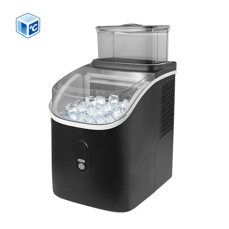ETL CE Automatic Block Ice Machine Stainless Steel 15kgs/Day Ice Maker Home Use Black White Ice Cube Making Machine — view 1