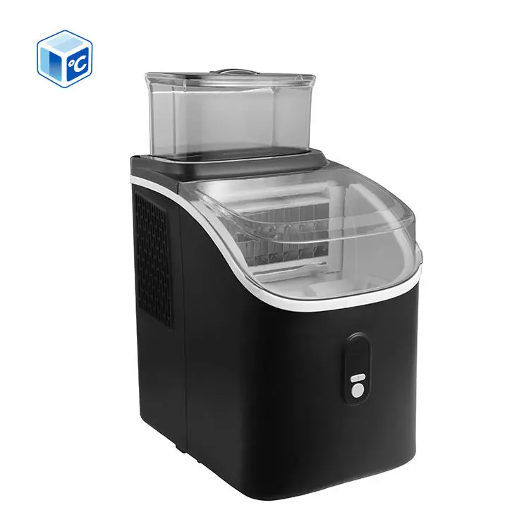 ETL CE Automatic Block Ice Machine Stainless Steel 15kgs/Day Ice Maker Home Use Black White Ice Cube Making Machine — image 3