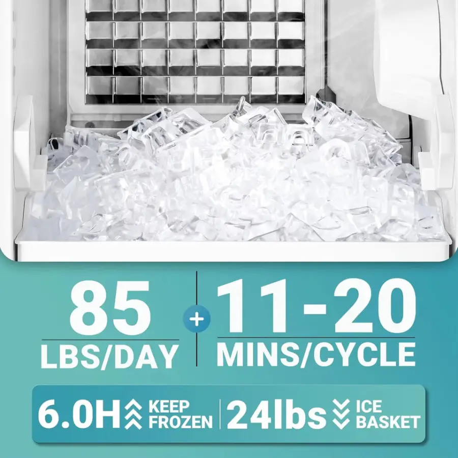 ETL CE Wholesale Energy Saving Cube Ice Making Machine 36 Ice Cubes Under Cabinet Commercial Ice Block Making Machine 22*22*22mm — image 6