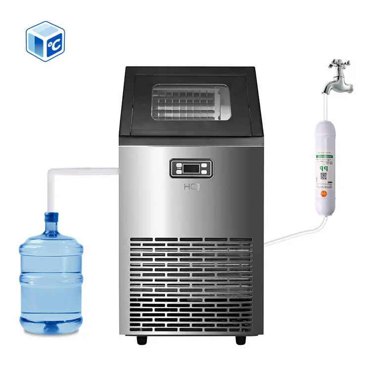 ETL CE Commercial Ice Maker Machine Industrial Freestanding 45kg/24h Ice Maker Cube Shaped Ice For Industrial Business — image 3