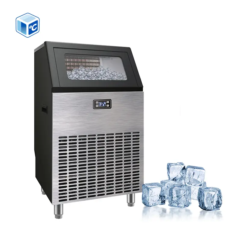 ETL CE Commercial Ice Maker Machine Industrial Freestanding 85kg/24h Ice Maker 90 Ice Cube Shaped Ice For Industrial Business — image 3
