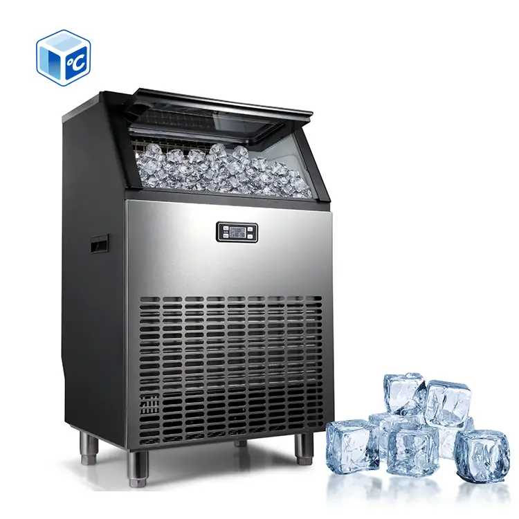 ETL CE Commercial Ice Maker Machine Industrial Freestanding 120 Ice Grid 115kg/24h Ice Maker Cube Shaped Ice For Cube IceMachine — image 3