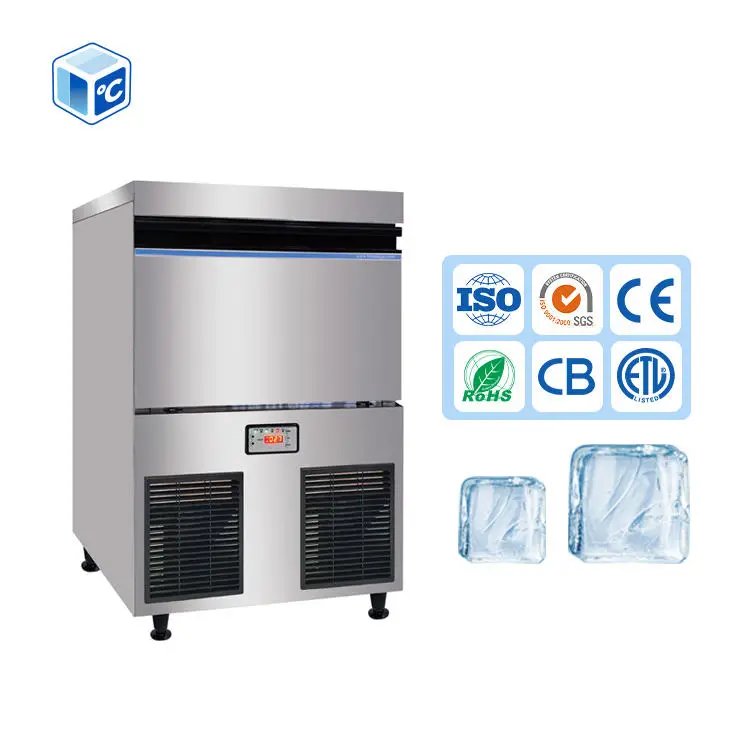 CE ETL Certified Commercial Ice Maker Machine Ice Tube Machine 55kg Automatic 28*28*32mm Tube Ice Making Machine 500*580 — view 1