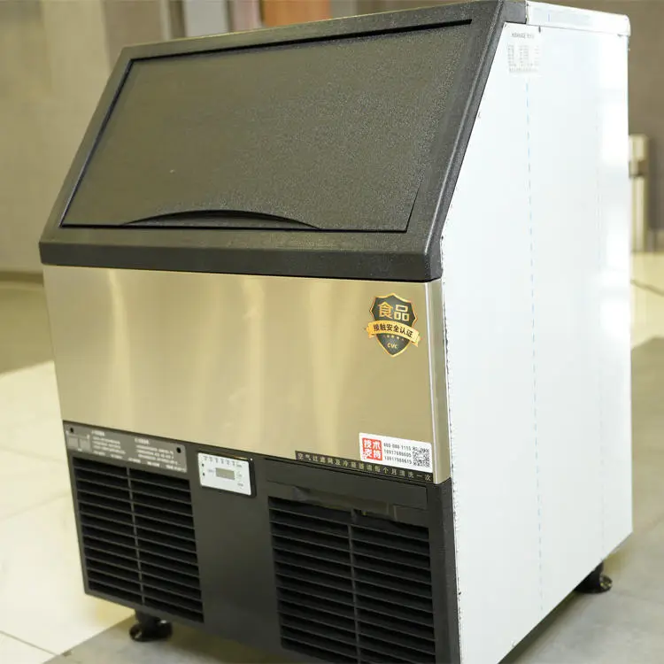 Industrial Ice Maker Machine R290 Refrigerant Ice Making Capacity 70kg 130kg 28*28*32mm Ice Block Maker Machine For Business — image 4