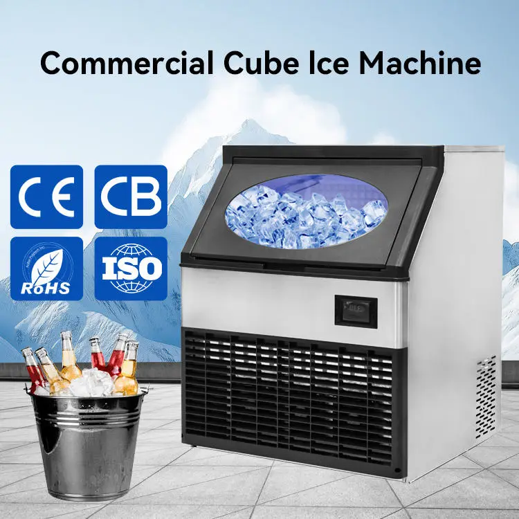 Factory High Capacity Commercial Kitchen Refrigeration Equipment 117kg Commercial Ice Block Making Machine For Business — view 1